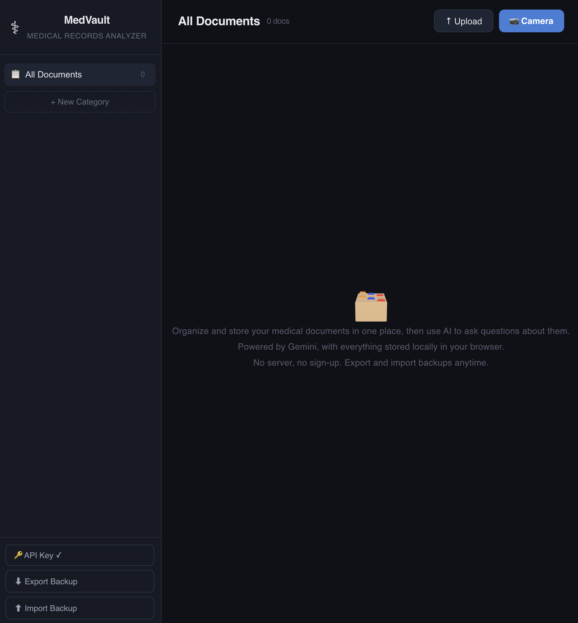 Medical Records Analyzer screenshot