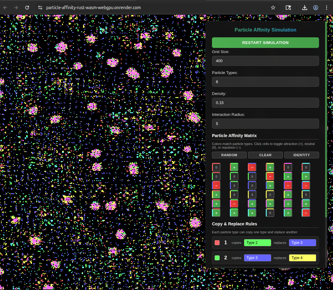Particle Affinity Screenshot